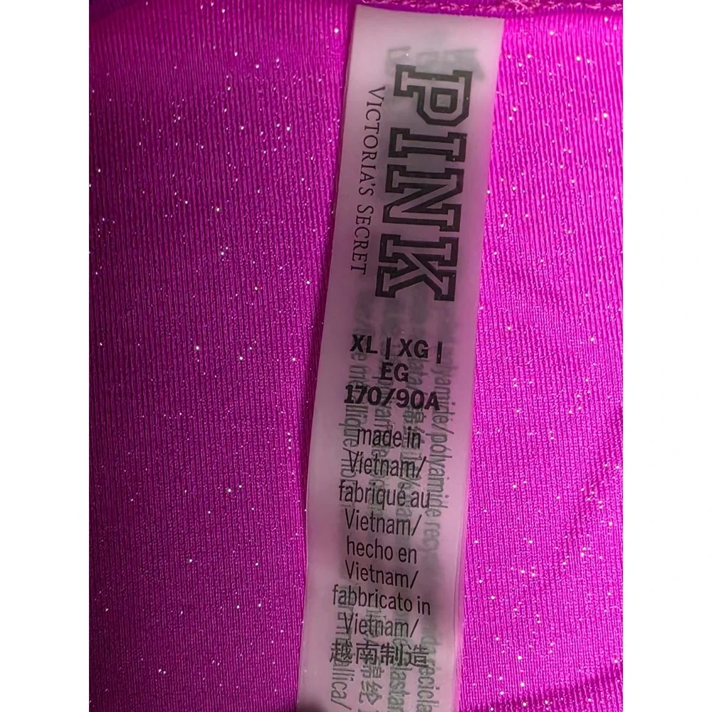 Victoria's Secret PINK Metallic Glitter Mini Skirt Magenta Pink XL 422345-QCJ